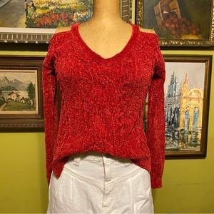 red sparkle sweater